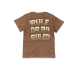 Denimicity kids Rule Or Be Ruled Tee Brown/Beige
