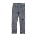 Noble Essential Kids Wide Cut Patched Jeans Faded Charcoal Wash