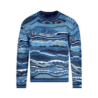 Coogi Australia Crewneck Sweater Robina Blues Multi