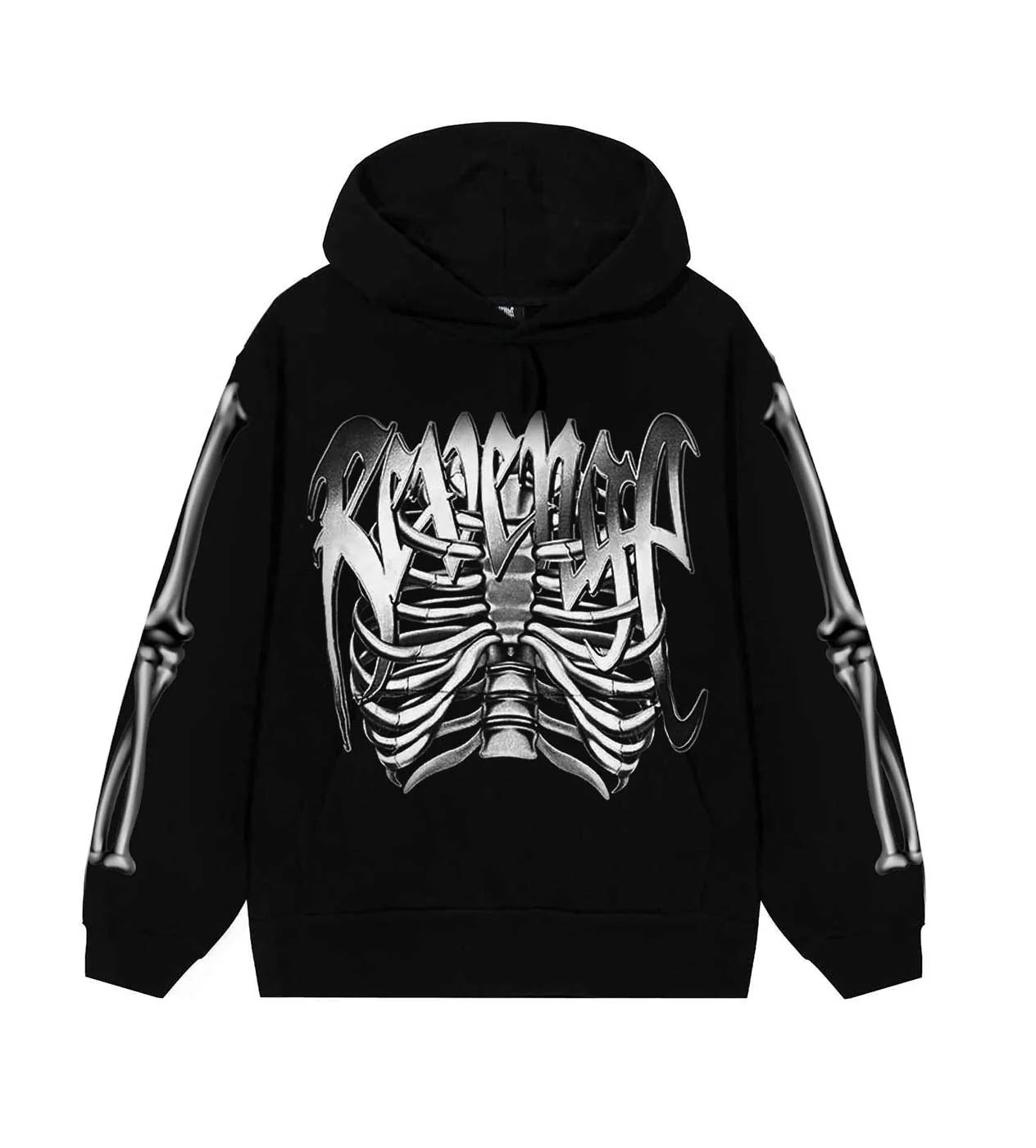 Revenge Chrome Skeleton Hoodie
