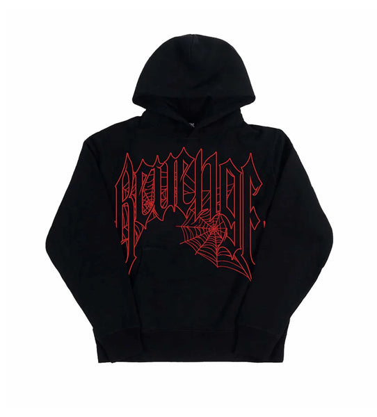 Revenge Web Cross Hoodie Black/Red – VIP Clothing Stores