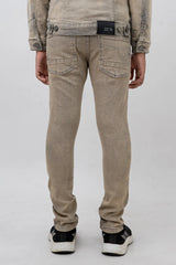 Premium Disaster Kids Denim Jeans Vintage Grey -047
