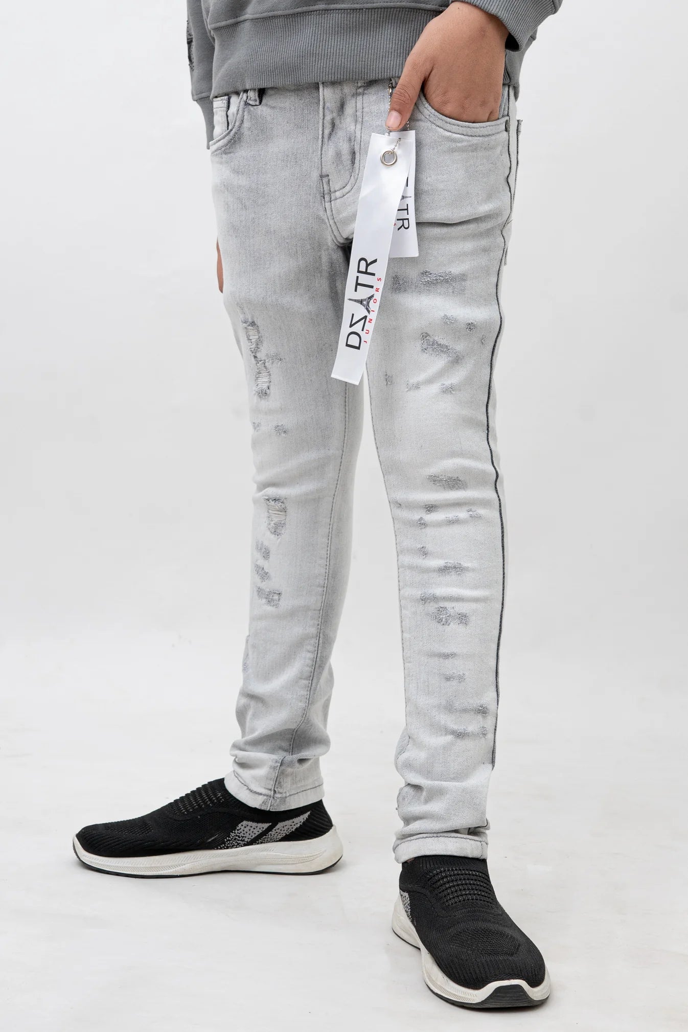 Premium Disaster Kids Denim Jeans Ice Grey -042