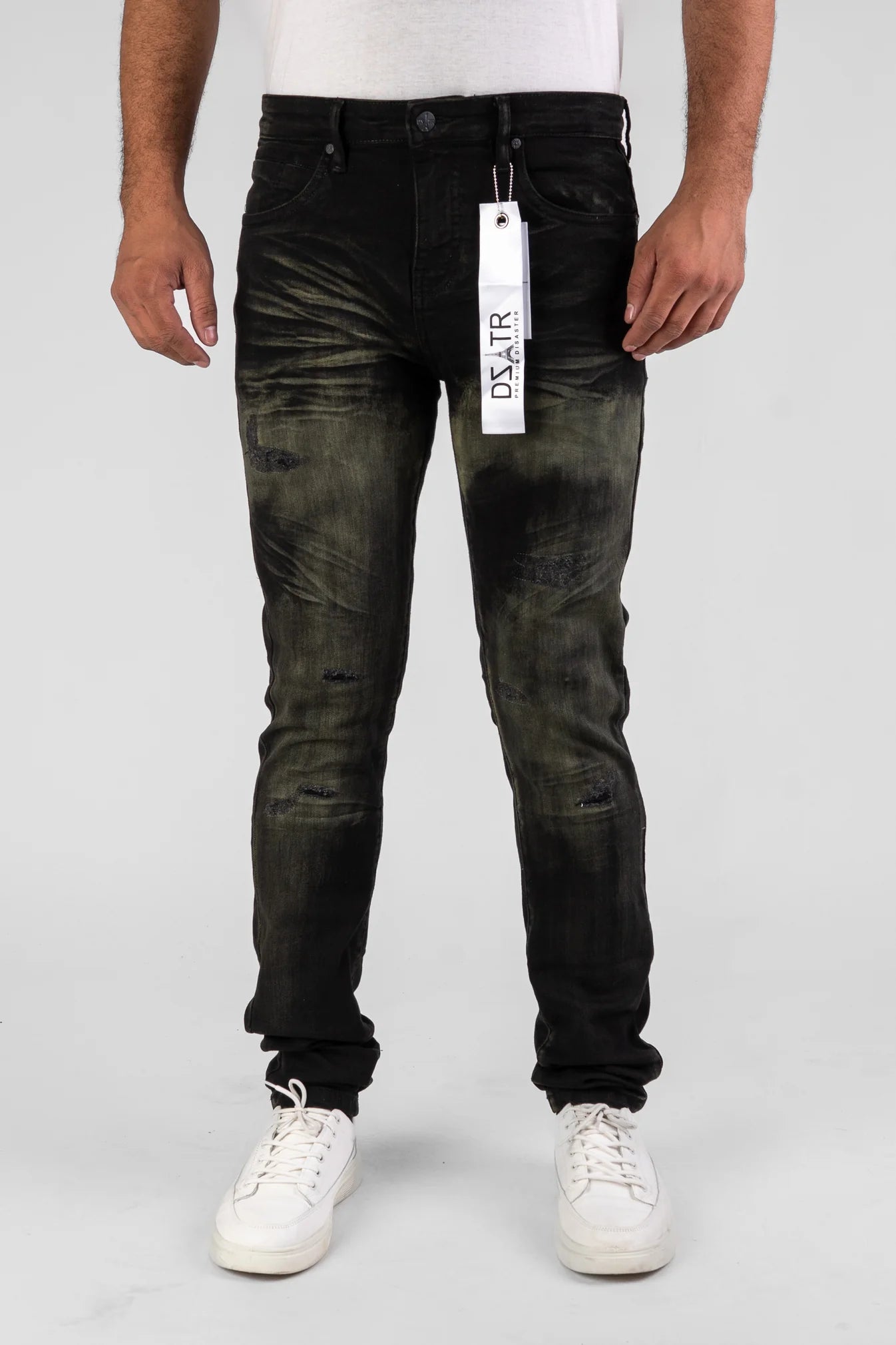 Premium Disaster Men's Classic Ultra Stretch Denim Jeans Black