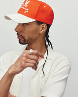 Psycho Bunny Sable A Frame Trucker Hat Fiery Red