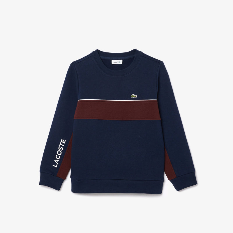 Lacoste kids Navy blue/bordeaux crewneck jogging set