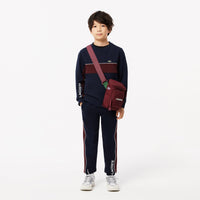 Lacoste kids Navy blue/bordeaux crewneck jogging set
