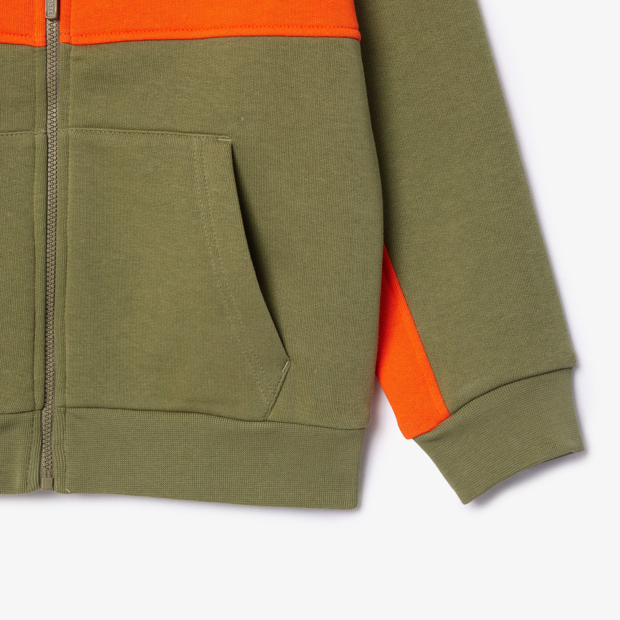 Lacoste kids khaki green/ orange jogging set