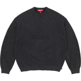 Supreme Overdyed Raised Sweater Black