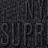 Supreme Overdyed Raised Sweater Black