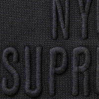Supreme Overdyed Raised Sweater Black