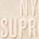Supreme Overdyed Raised Sweater Stone Cream