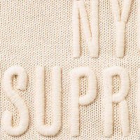 Supreme Overdyed Raised Sweater Stone Cream