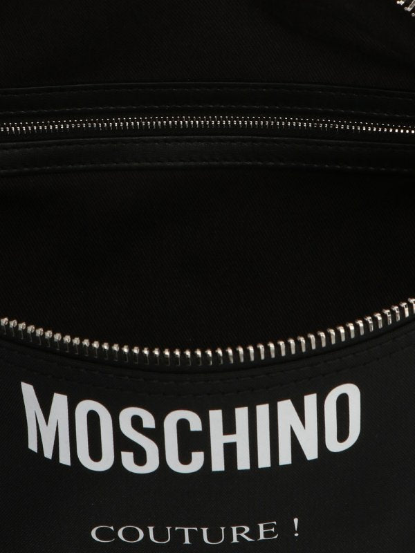 Moschino (Black Logo Print belt Bag)