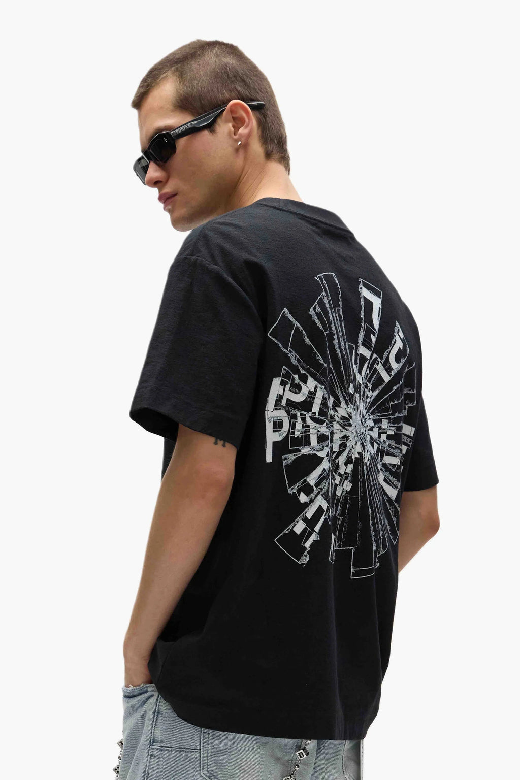 Purple Brand Men’s Shattered Tee – Black – Vip Clothing Stores