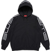 Supreme Connect Zip Up Hooded Sweatshirt Black