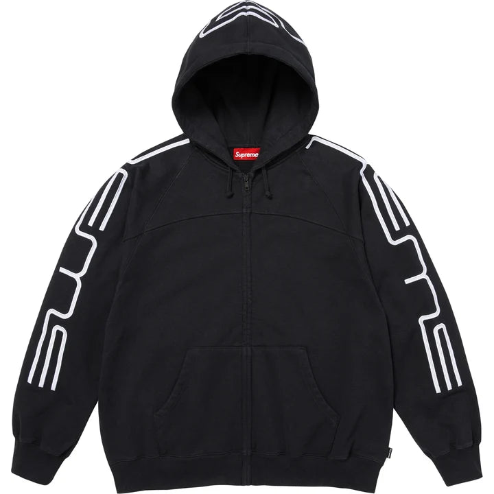 Supreme Connect Zip Up Hooded Sweatshirt Black