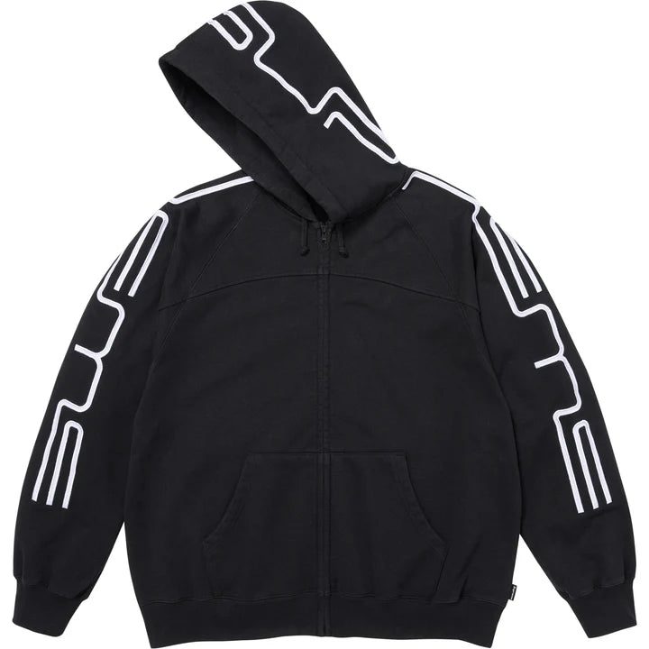 Supreme Connect Zip Up Hooded Sweatshirt Black