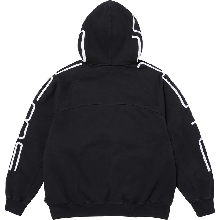 Supreme Connect Zip Up Hooded Sweatshirt Black