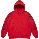 Supreme Connect Zip Up Hooded Sweatshirt Red