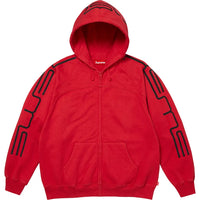 Supreme Connect Zip Up Hooded Sweatshirt Red