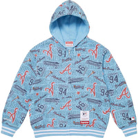 Supreme/Mitchell & Ness Teams Zip Up Hoodie Sweatshirt Light Blue