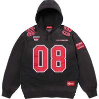 Supreme Football Jersey Hooded Sweatshirt Black