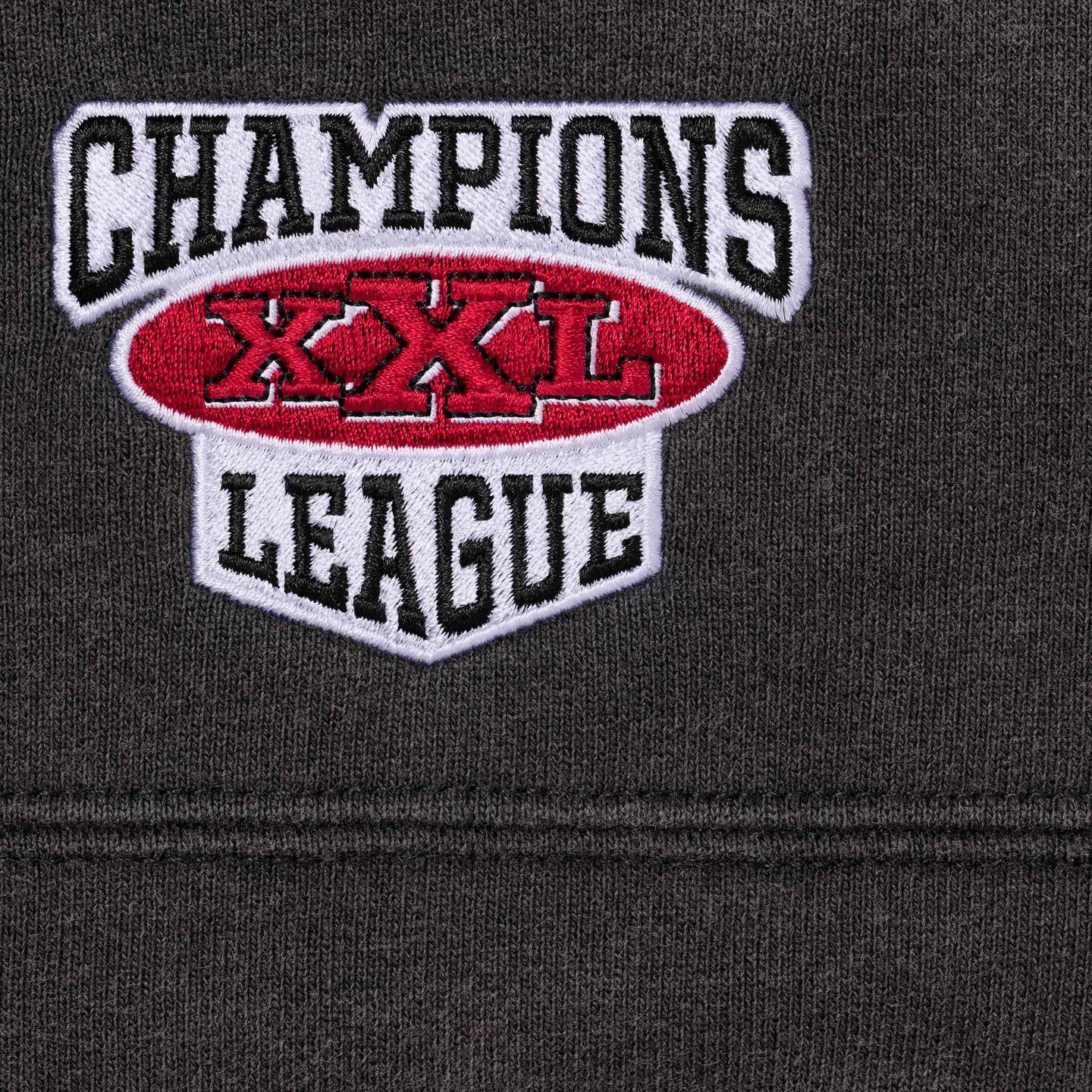 Supreme Football Jersey Hooded Sweatshirt Black