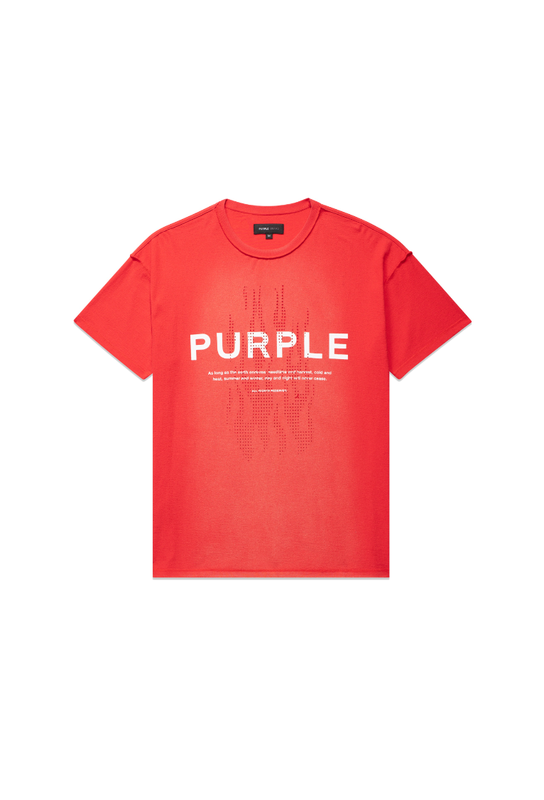 Purple brand (red textured inside out t-shirt)