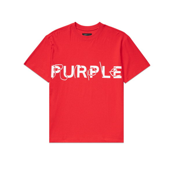 Purple Brand Textured Web Pink S/S Tee