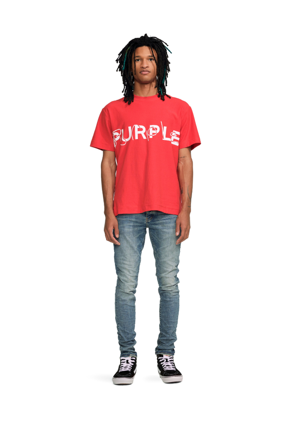 Purple brand (red textured jersey ss t-shirt)
