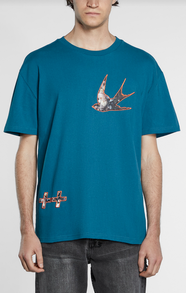 Ksubi (Teal ecology biggie ss t-shirt)