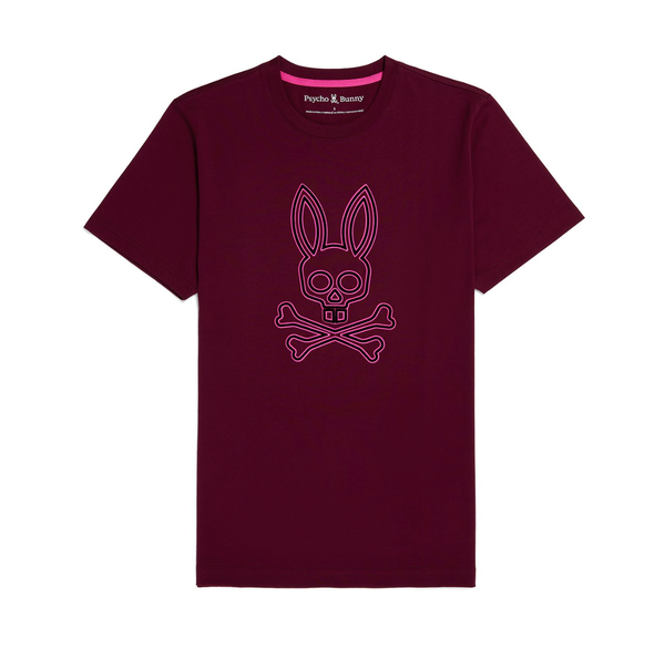 Psycho bunny (kids crimson dixon flocking graphic t-shirt)