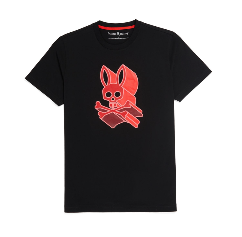 Psycho bunny (Men's black dayton graphic t-shirt)