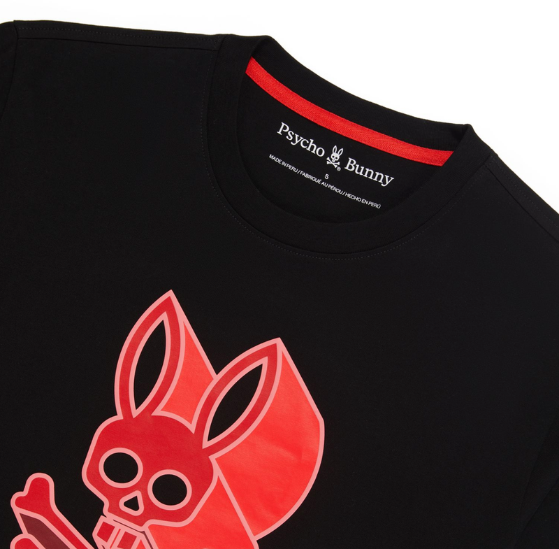 Psycho bunny (Men's black dayton graphic t-shirt)