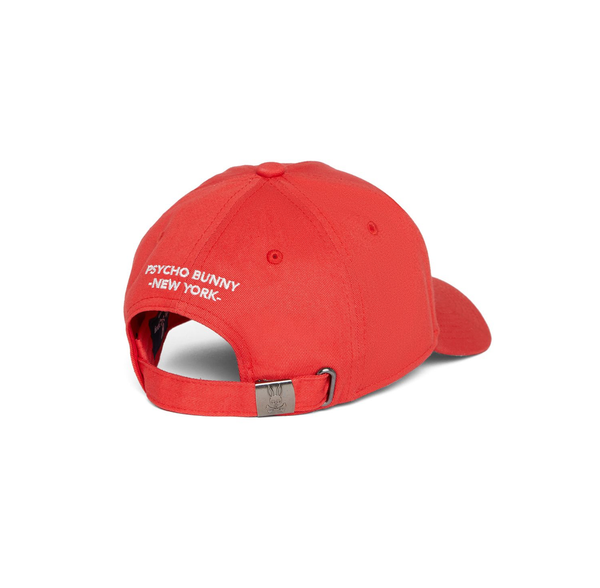 Psycho bunny (Men's chili red kingwood embroidered baseball cap)