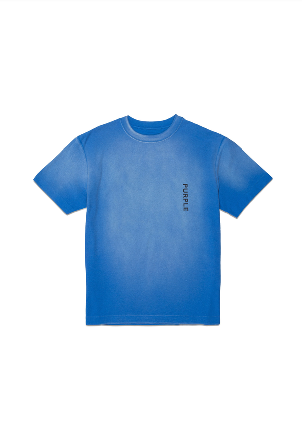 Purple brand (blue textured jersey t-shirt)