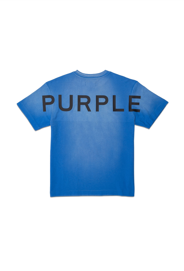 Purple brand (blue textured jersey t-shirt)