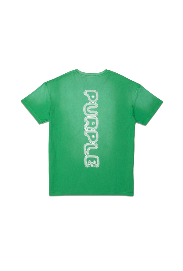 Purple brand (green textured inside out t-shirt)