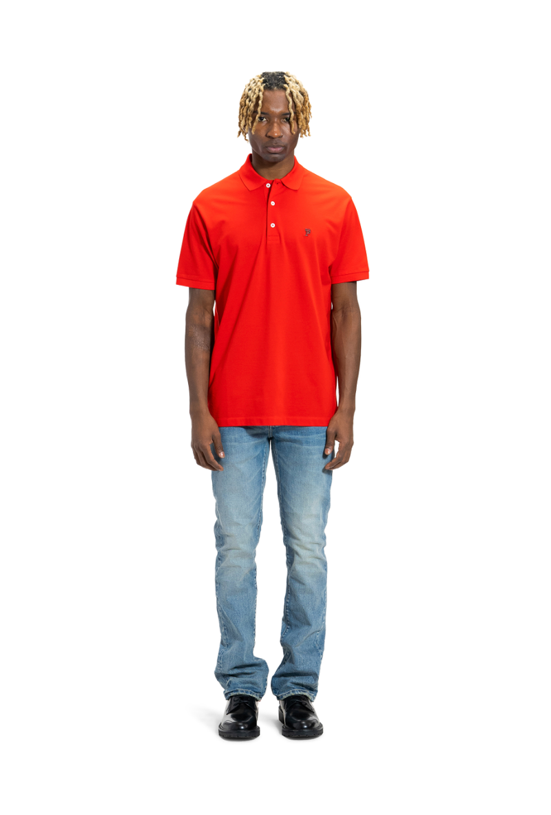 Purple brand (red pique knit polo)