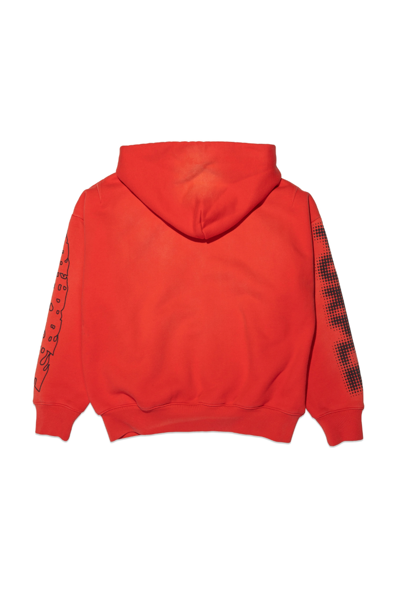 Purple brand (red hwt fleece full zip hoodie)