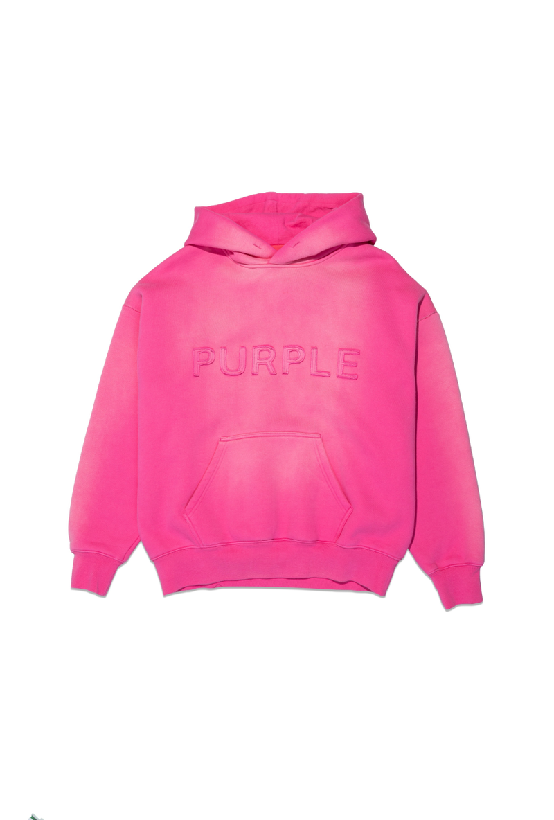 Purple brand (pink hwt fleece po hoodie)