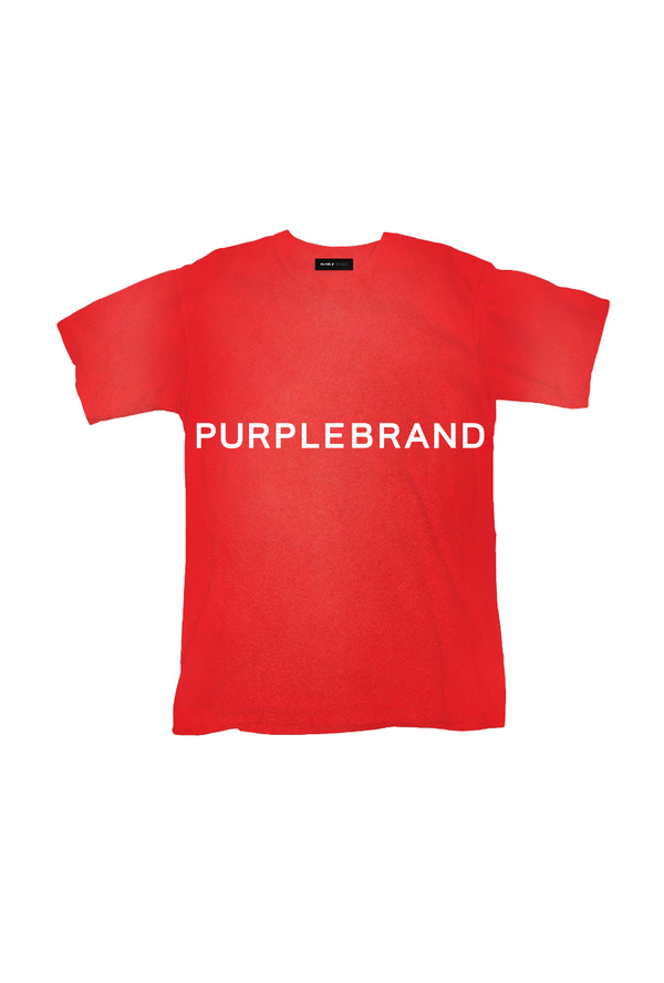 Purple brand (red textured jersey t-shirt)