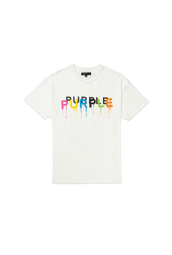 Purple brand (white textured inside out t-shirt)
