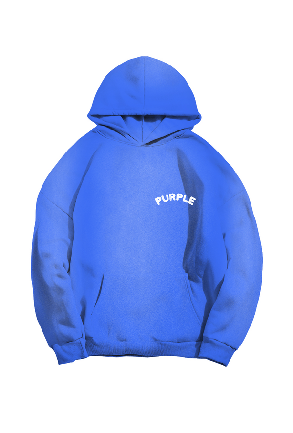 Purple brand (Royal blue hwt fleece po hoodie)