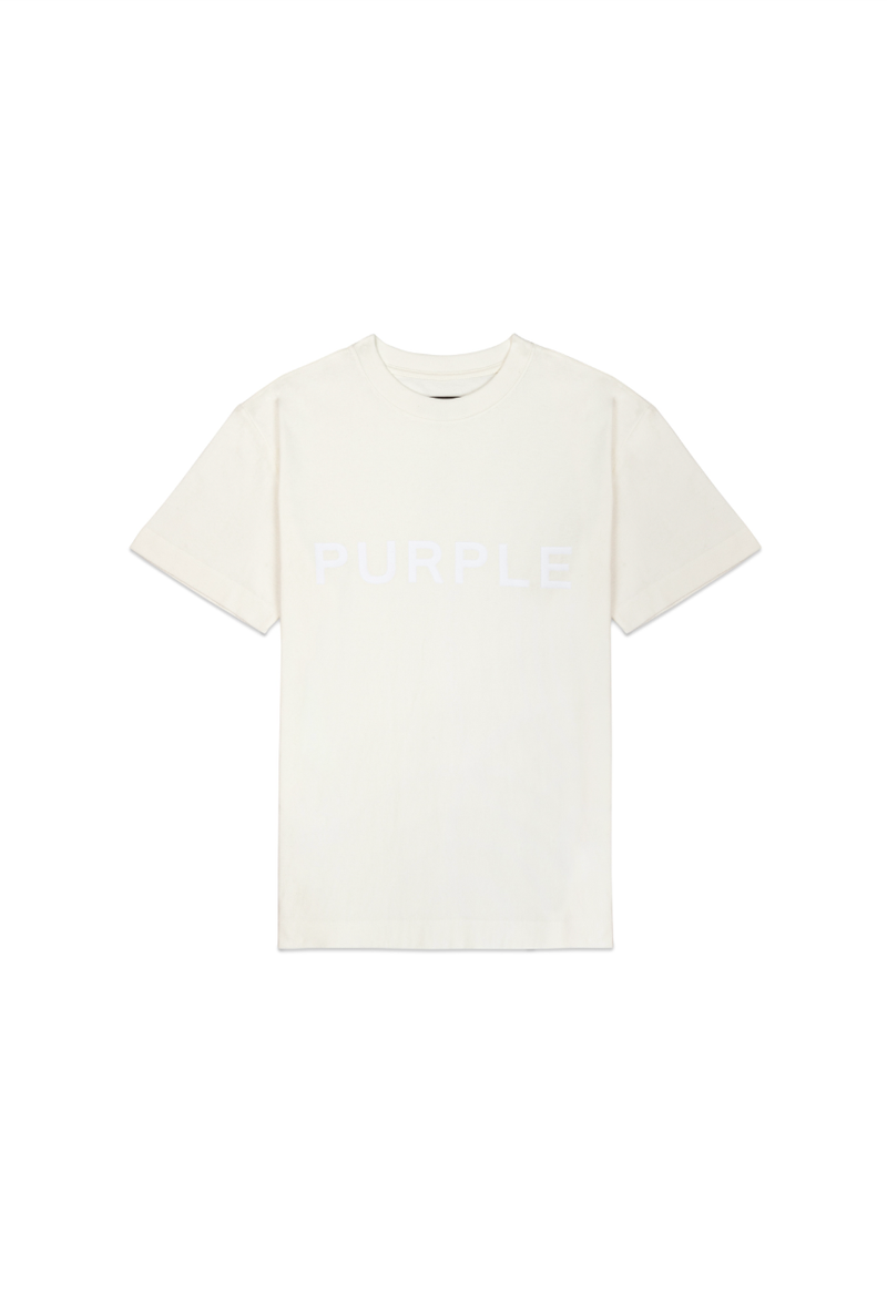 Purple brand (Off white textured jersey t-shirt)