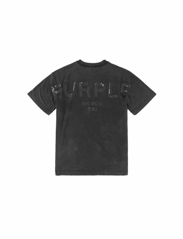 Purple brand (Black textured jersey t-shirt)