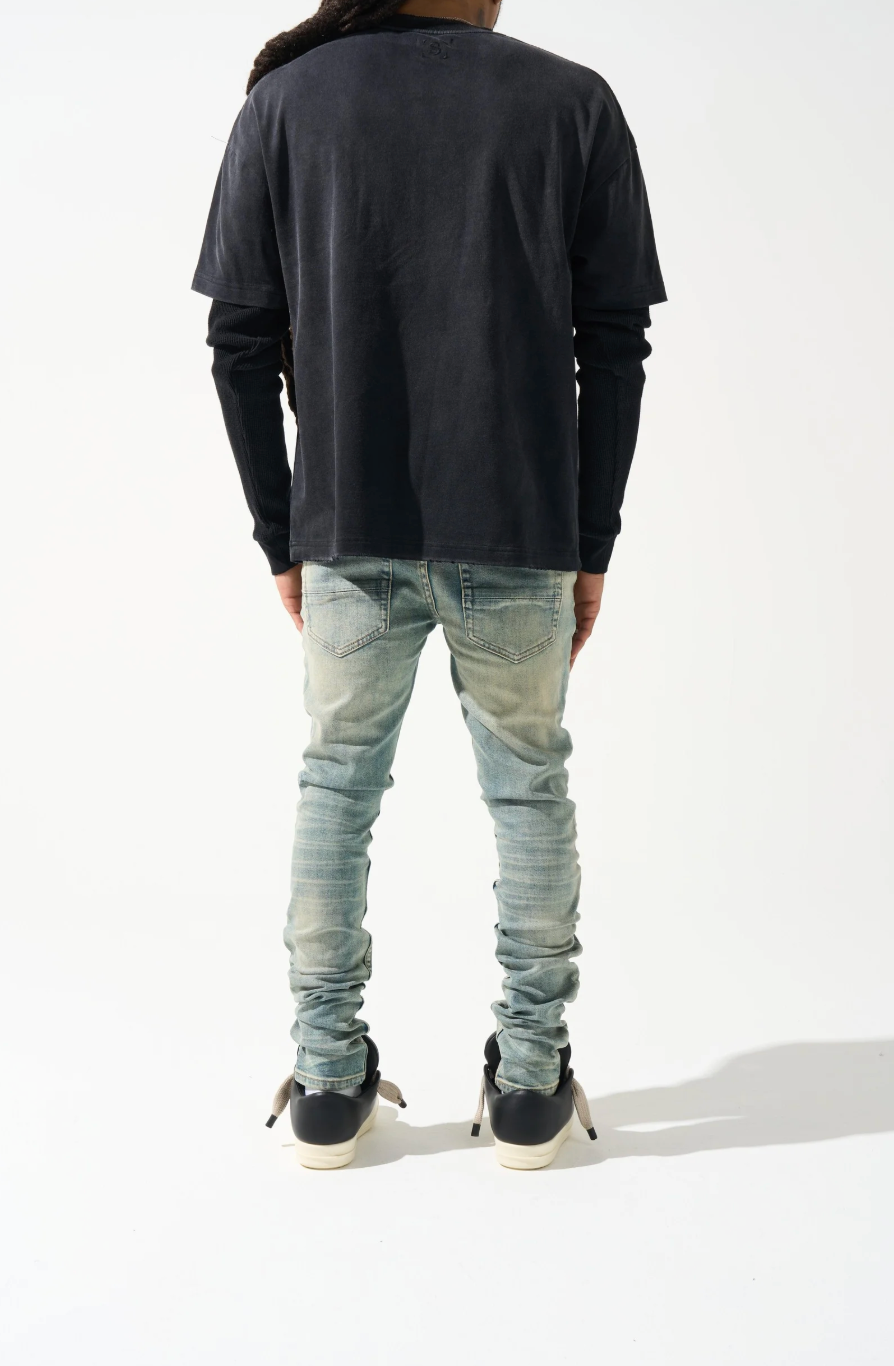 Serenede Dynasty Jeans Mid Blue Vintage Wash