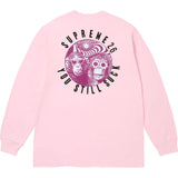 Supreme You Still Suck L/S Tee Light Pink