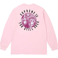 Supreme You Still Suck L/S Tee Light Pink